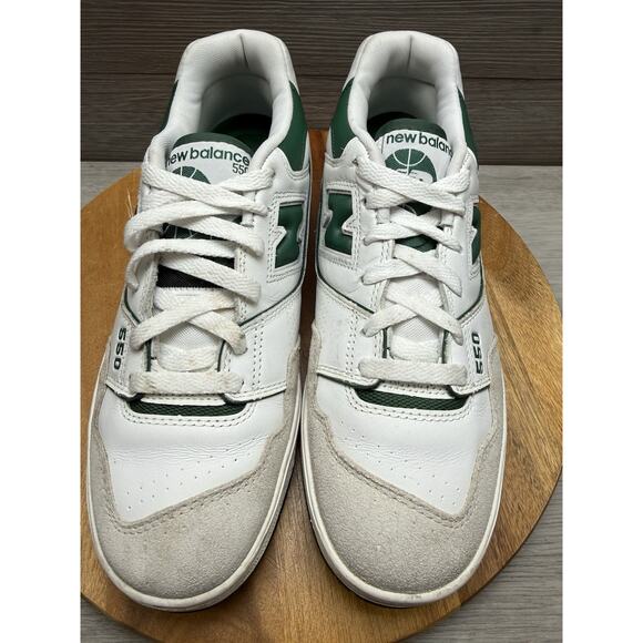 Men 8.5 New Balance 550 White/Green, BB550WT1 main image 5